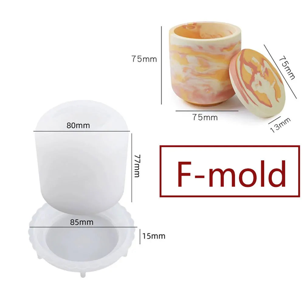 Silicone Lava Jar Mold – DIY Candle, Planter & Resin Casting