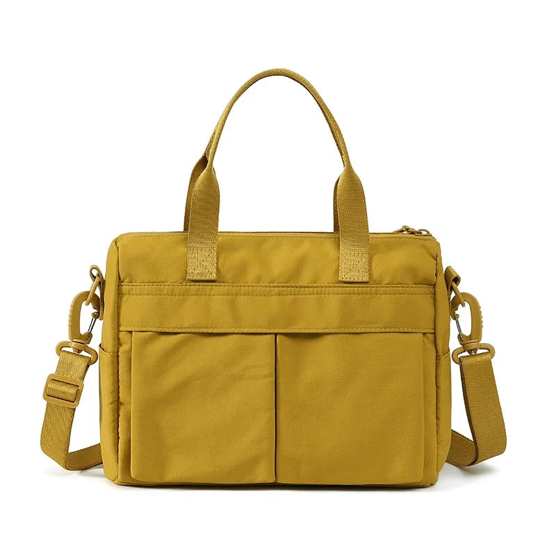 Nixie Square Crossbody Nylon Bag | Multi-Pocket Shoulder Bag