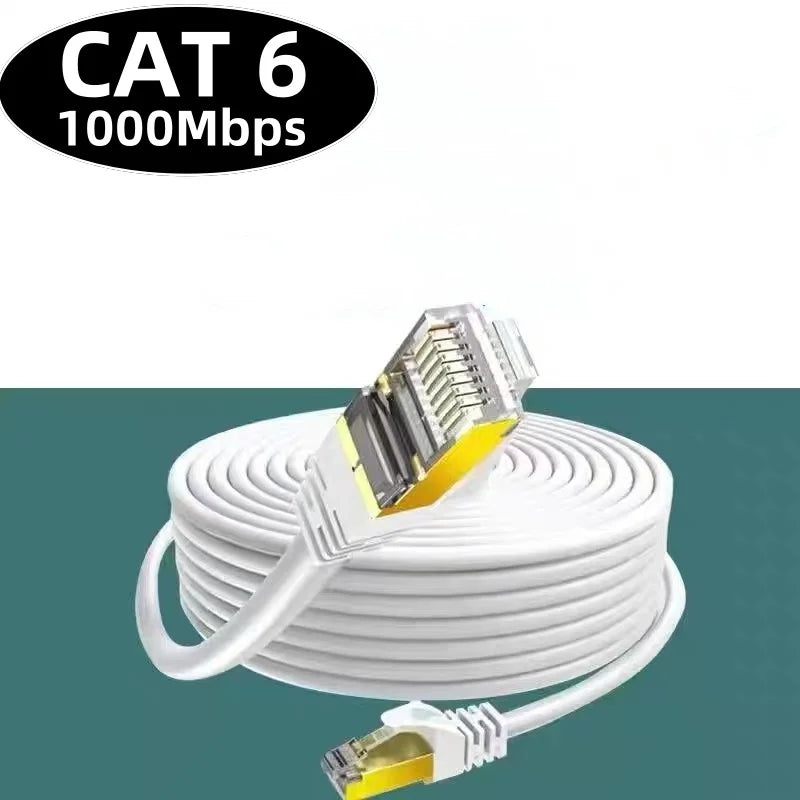 CAT6 Ethernet Cable 1–30M High-Speed LAN Patch Cord RJ45
