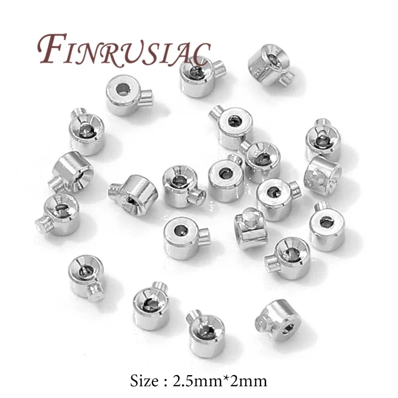 18K Gold Plated Crimp End Beads | DIY Jewelry Findings 10/20 Pcs