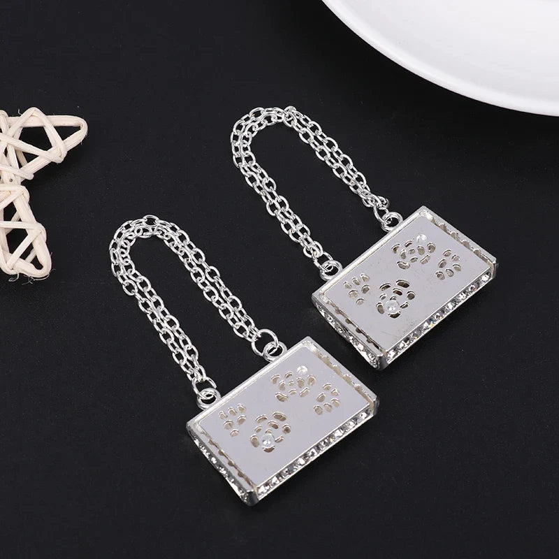 Miniature Handbag with Metal Chain for Dollhouse & Dolls