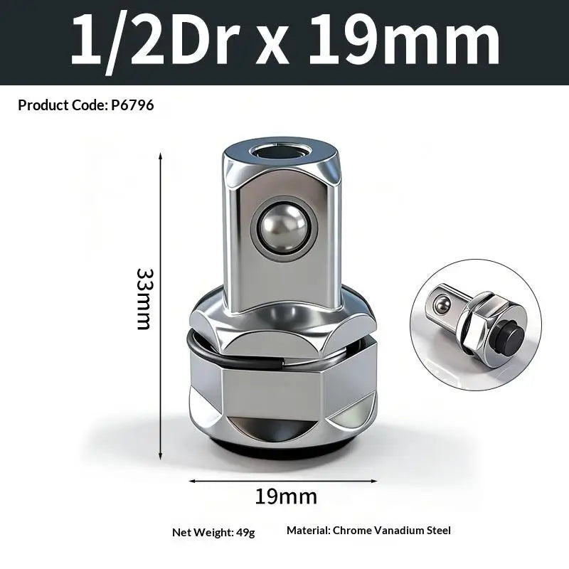 Hexagonal Socket Adapter Set – Quick-Release CR-V Steel
