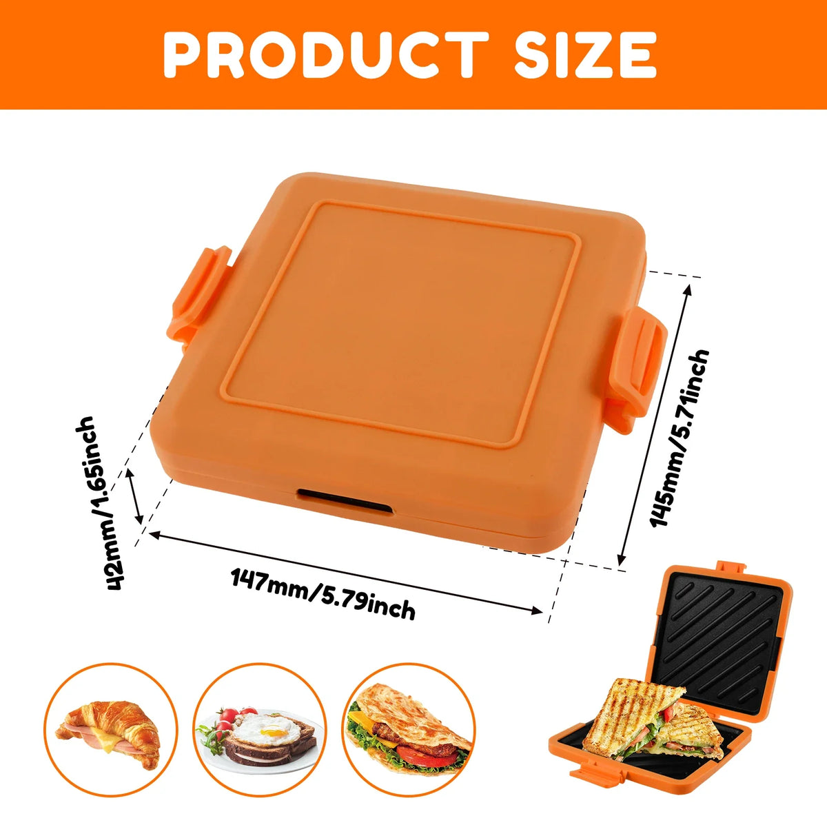 Nixie Microwave Sandwich Maker – Nonstick Crispy Toastie
