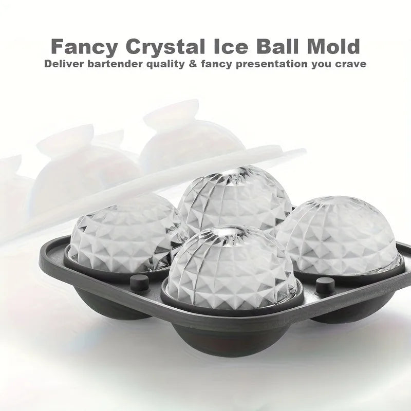 Large Silicone Sphere Ice Mold – Crystal Ball Whiskey Gift