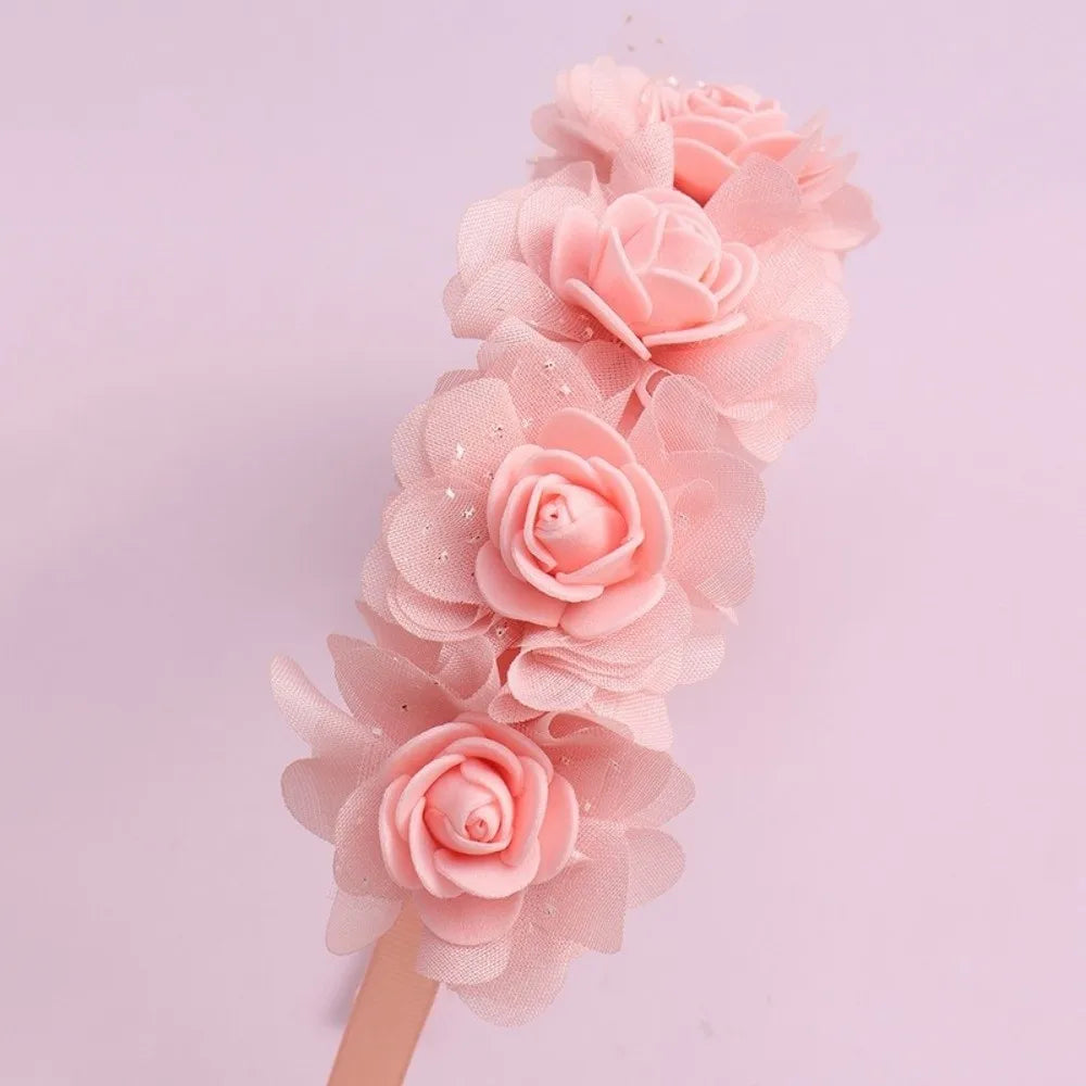 3D Floral Baby Headband – Non-Slip Toddler Hair Hoop