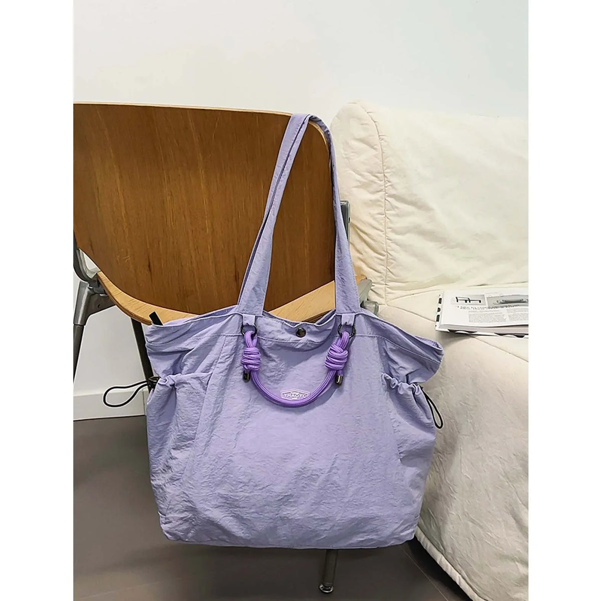 Nixie Large Nylon Tote Bag – Shoulder, Travel & Commute Bag