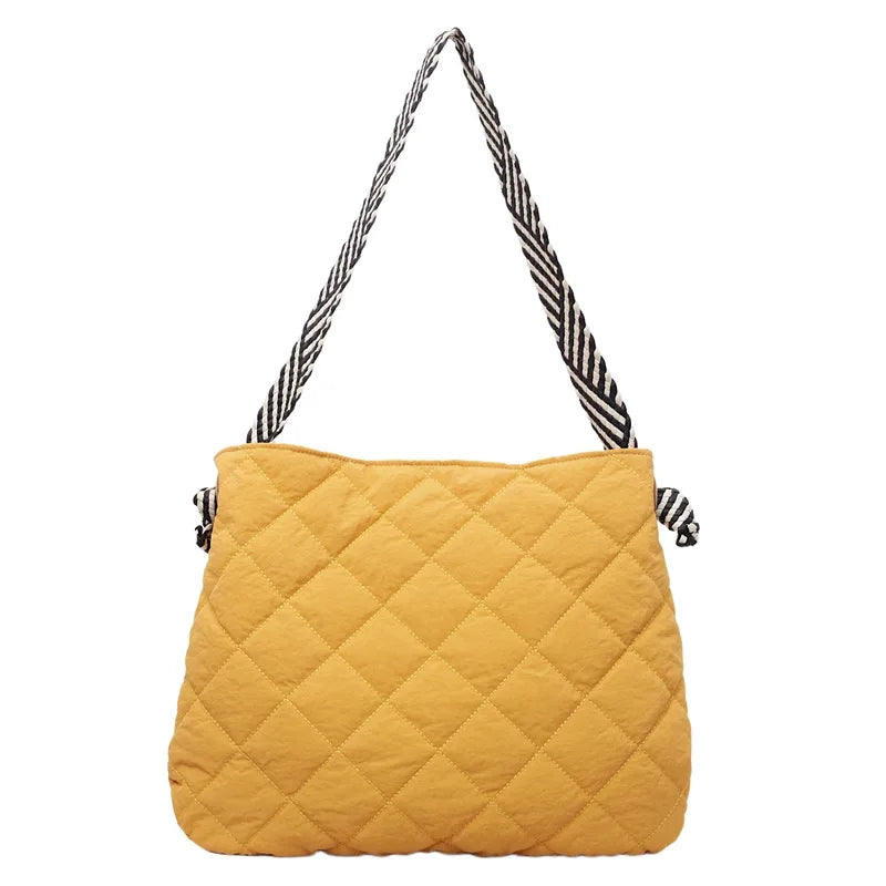 Large Quilted Tote Bag – Women's Commuter Shoulder Bag