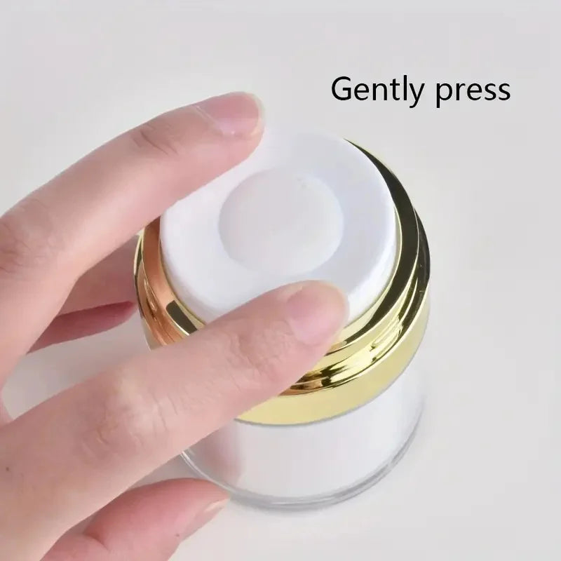 Airless Pump Jar Refillable Vacuum Bottle 15ml 30ml 50ml