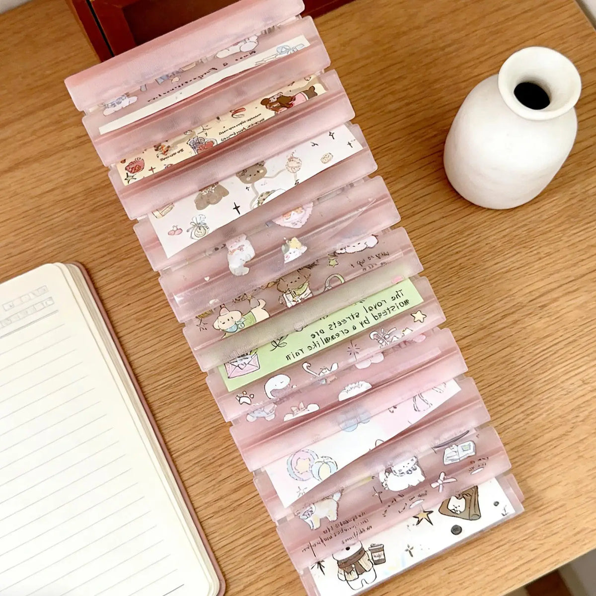 Nail Foil Storage Box – Transparent 10-Slot Organizer
