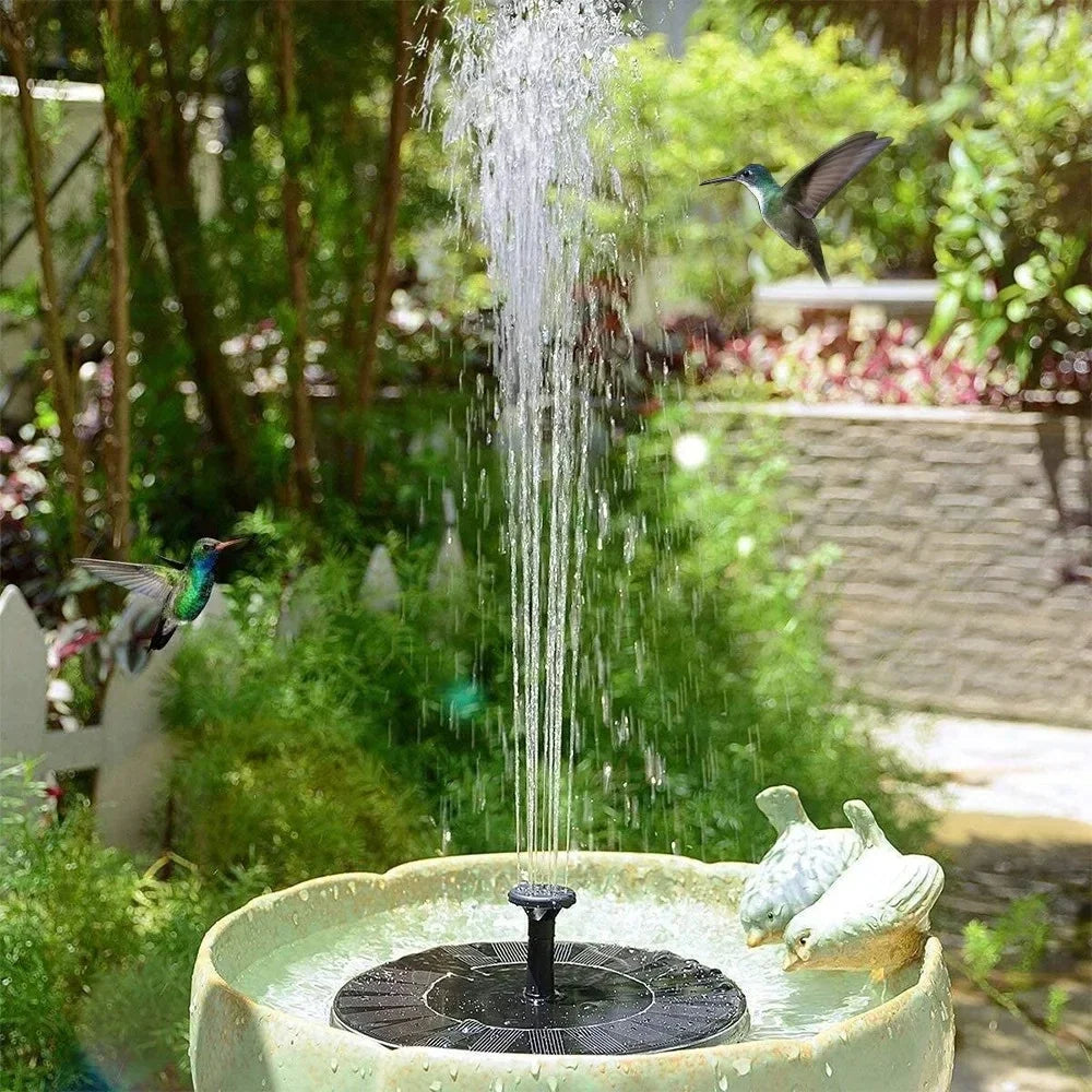 Solar Fountain Pump 16cm Floating 8 Nozzles – Garden Pond Bird Bath