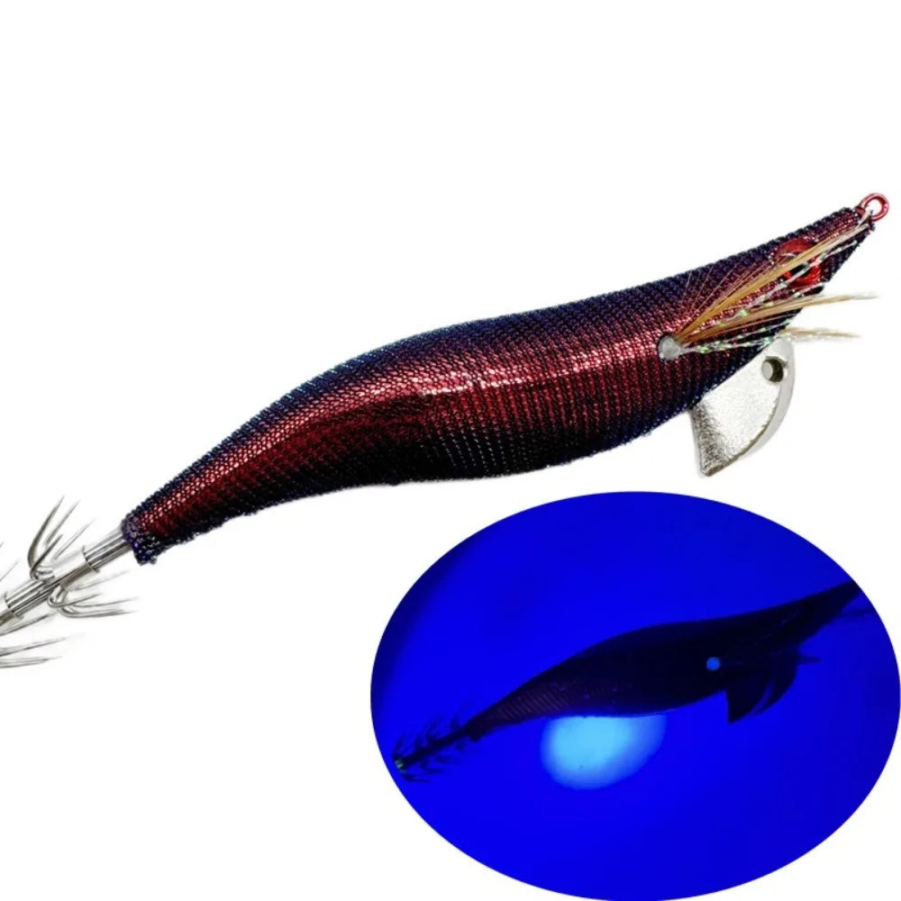 Squid Jig Egi UV Glow Lure 3.5# – Japan-Style Octopus Bait
