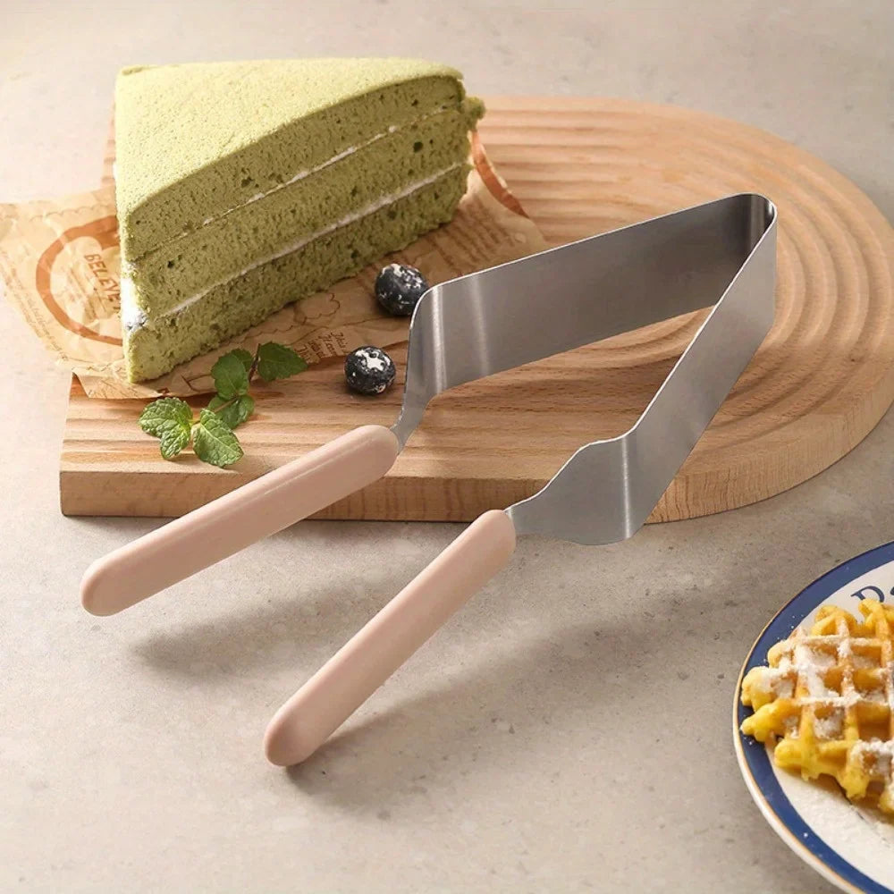 Stainless Steel Cake Dividing Knife & Triangle Cutting Clip