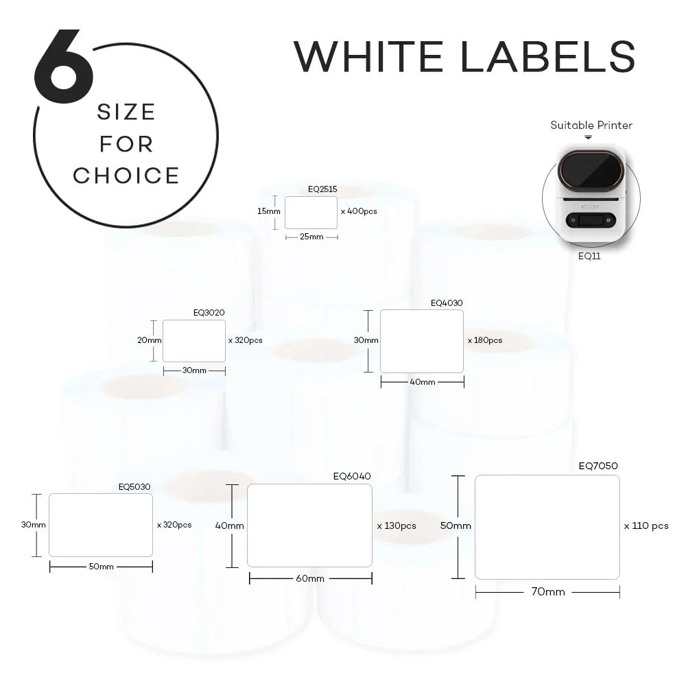 Thermal Label Paper Roll – Phomemo M110 M220 M200 Compatible