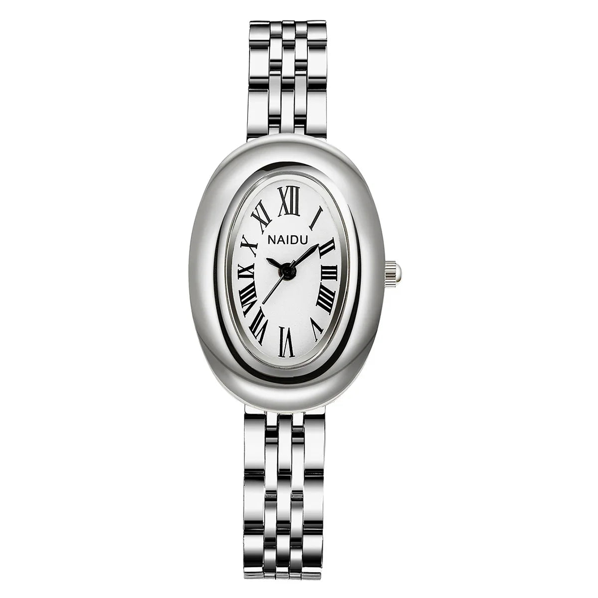 Retro Oval Roman Numeral Women's Quartz Watch | Classic Style