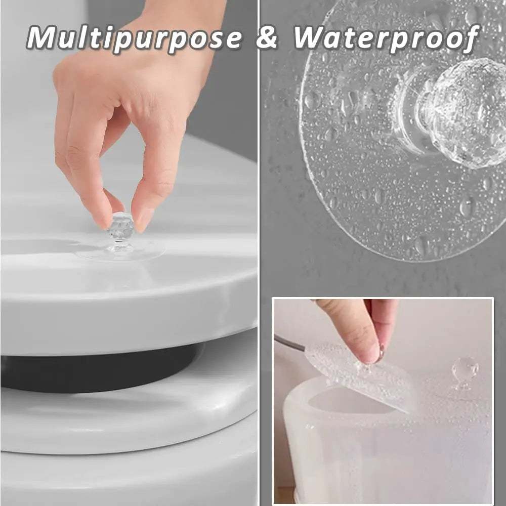 Self-Adhesive Crystal Glass Drawer Knobs – Cabinet Door Handles
