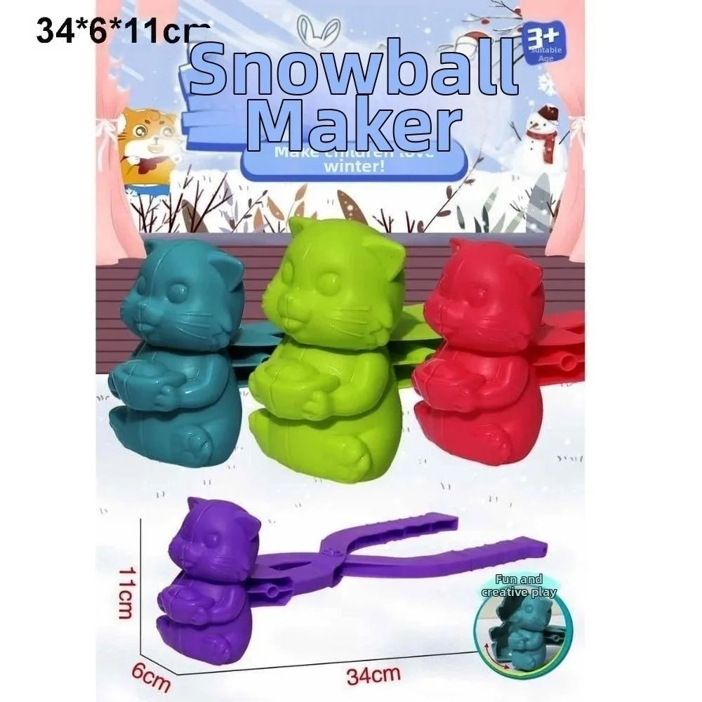 Snowball Maker Clip Tongs – Heart, Snowflake & Duck Molds