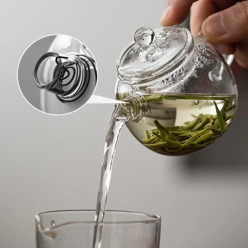 150ml Mini Borosilicate Glass Teapot – Kung Fu Tea for One