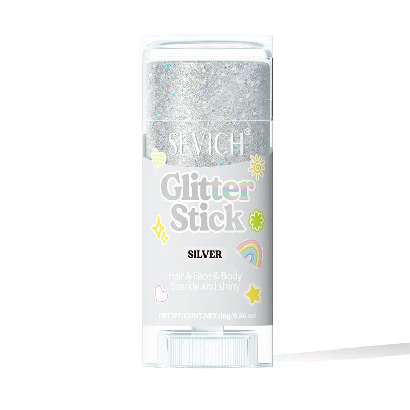 Sequin Body & Hair Glitter Gel Stick – 8 Colors Festival Makeup