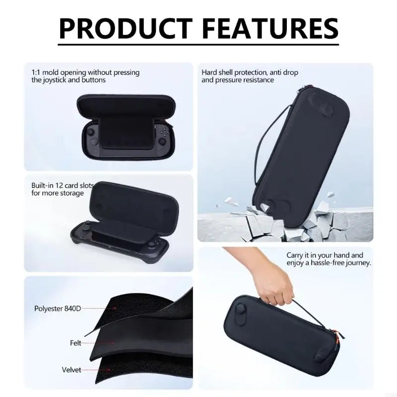 Portable Shockproof Gaming Console Carry Case | EVA Storage Bag