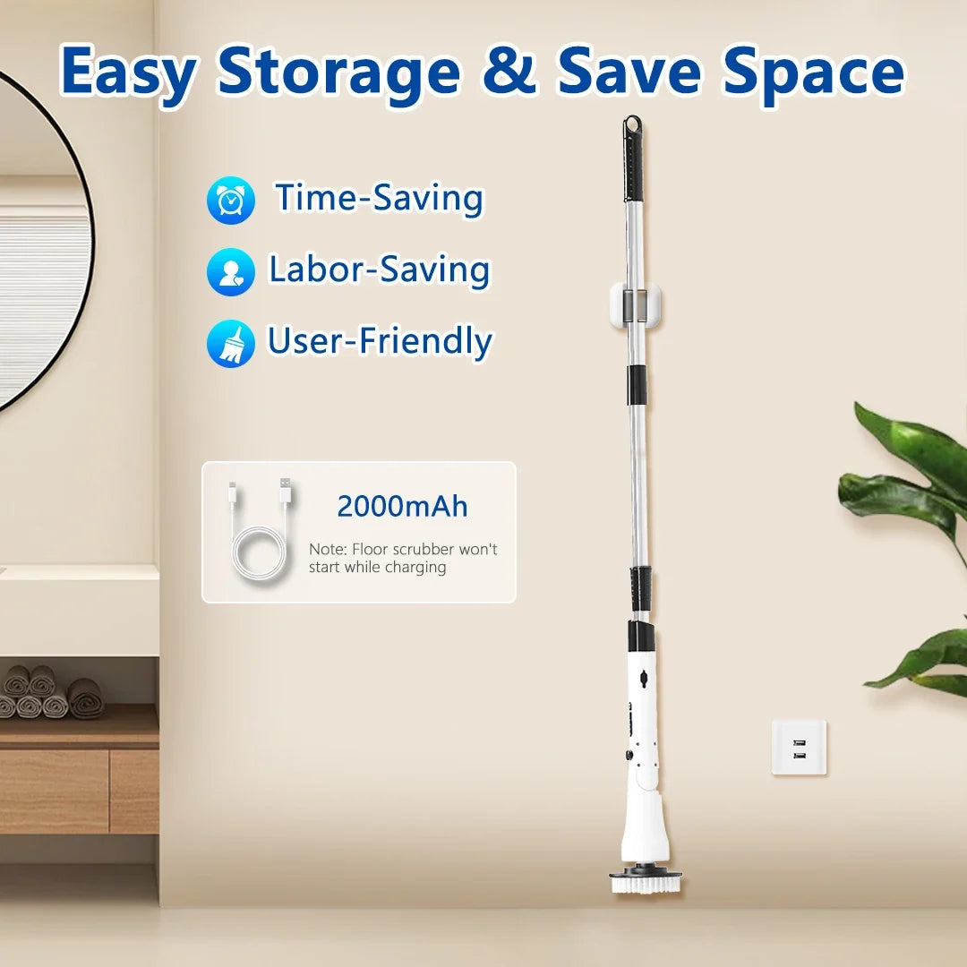 High-Torque Electric Spin Scrubber – Kitchen & Bathroom Brush