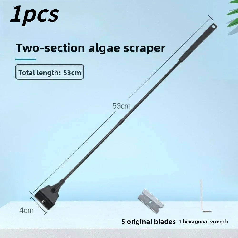 Wide Head Aquarium Algae Scraper & Sand Leveling Blade Tool