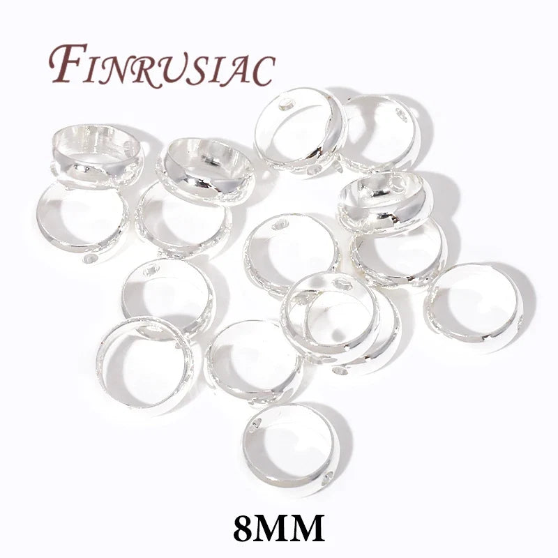 Brass Circle Frame Spacer Beads – 14K/18K Gold Plated DIY