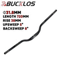 BUCKLOS MTB Riser Handlebar 7075 Aluminum 720mm/800mm