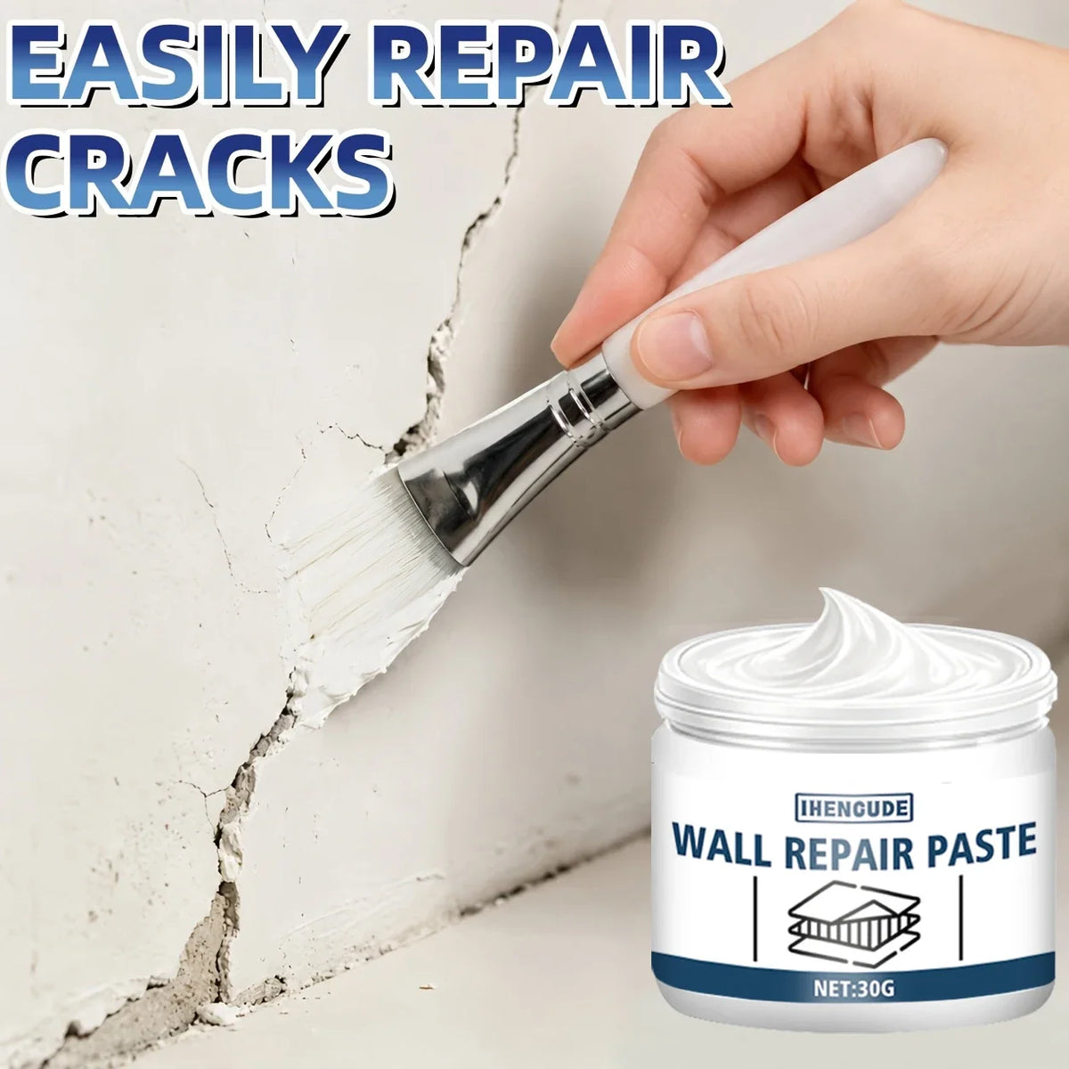 Wall & Wood Repair Caulk – Fills Cracks, Holes & Peeling