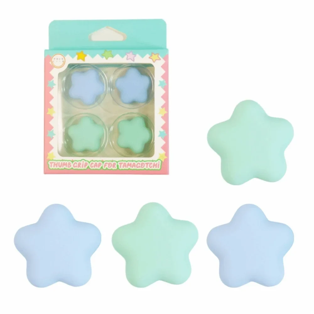 4Pcs Silicone Joystick Caps Cat Paw & Star for Tamagotchi