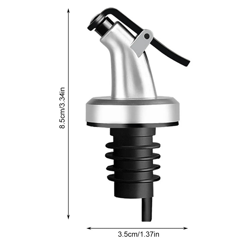 5-Pack Leakproof Oil Pourer Spouts & Silicone Bottle Stoppers
