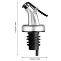 5-Pack Leakproof Oil Pourer Spouts & Silicone Bottle Stoppers