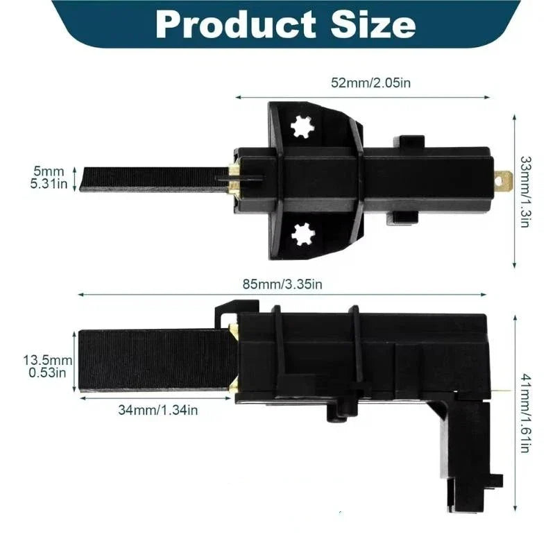 Drum Washing Machine Motor Carbon Brush Replacement Kit