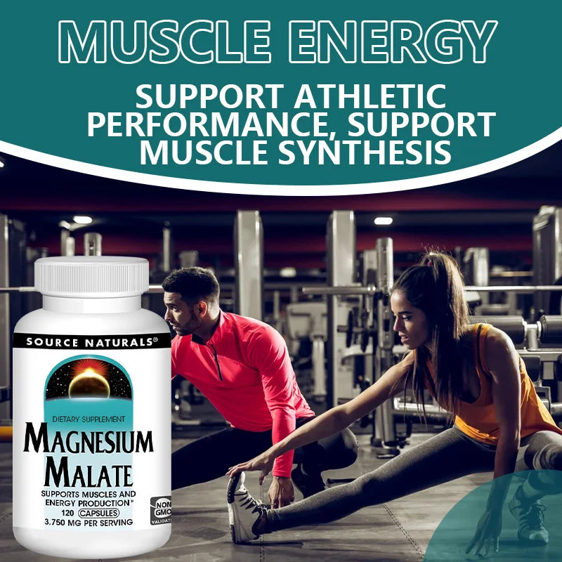 Magnesium Malate 3750mg Capsules – Muscle, Heart & Energy