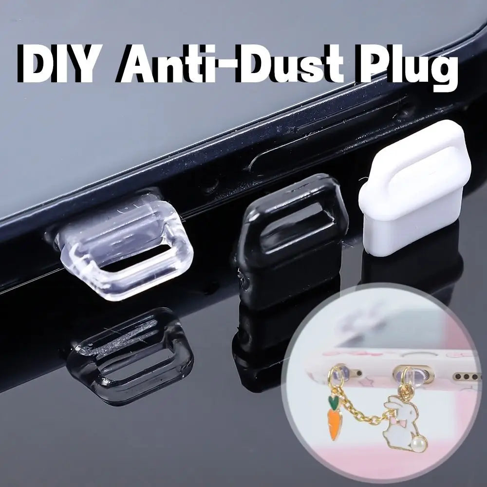 Transparent Dust Plug – USB-C & Lightning Port Cover Cap