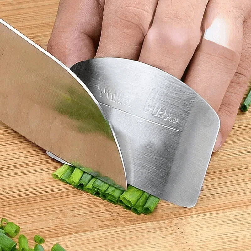 Stainless Steel Finger Guard for Slicing | Kitchen Safety Tool