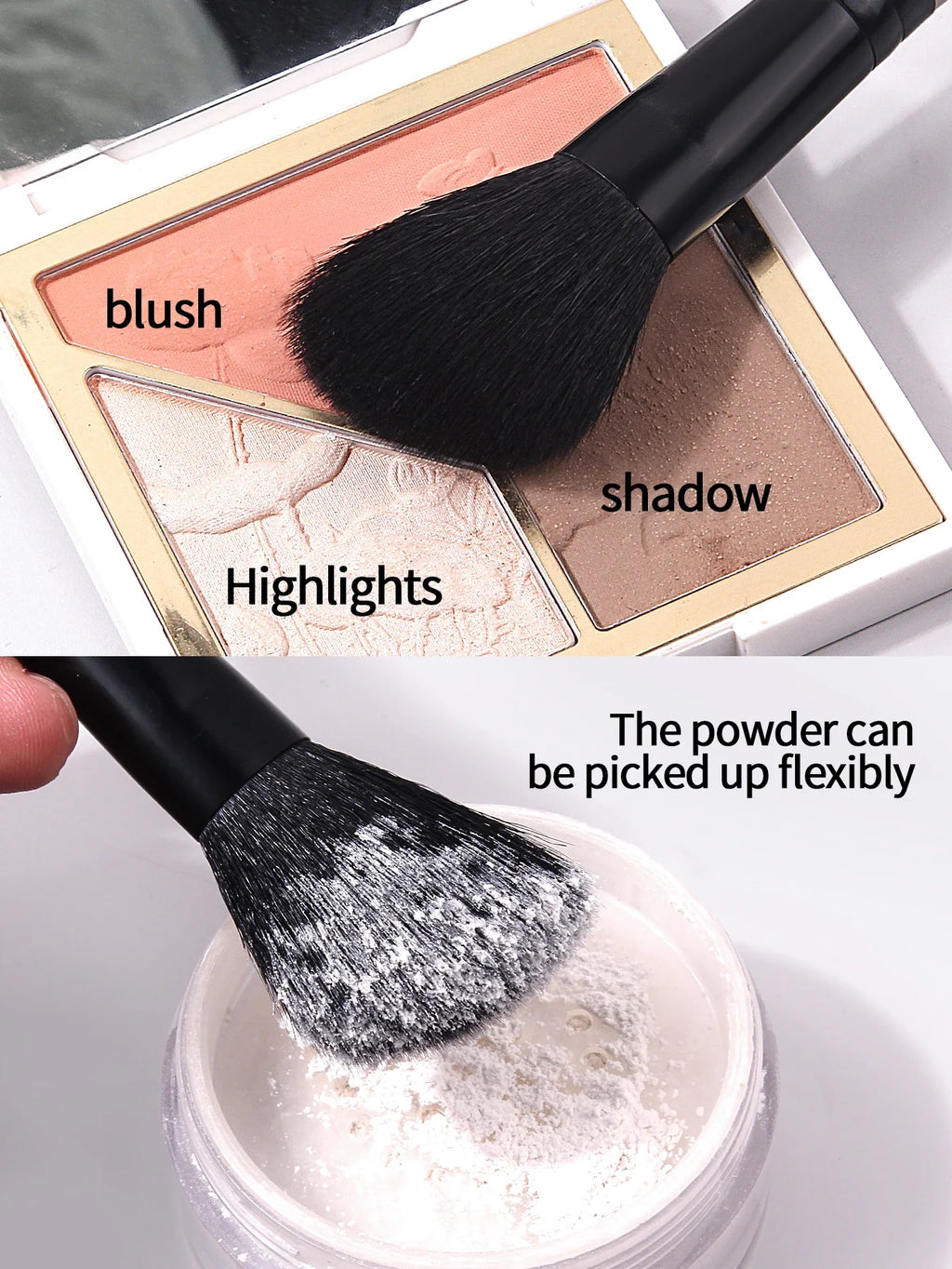 Goat Hair Bevel Contour Blush & Highlight Brush | Nixie