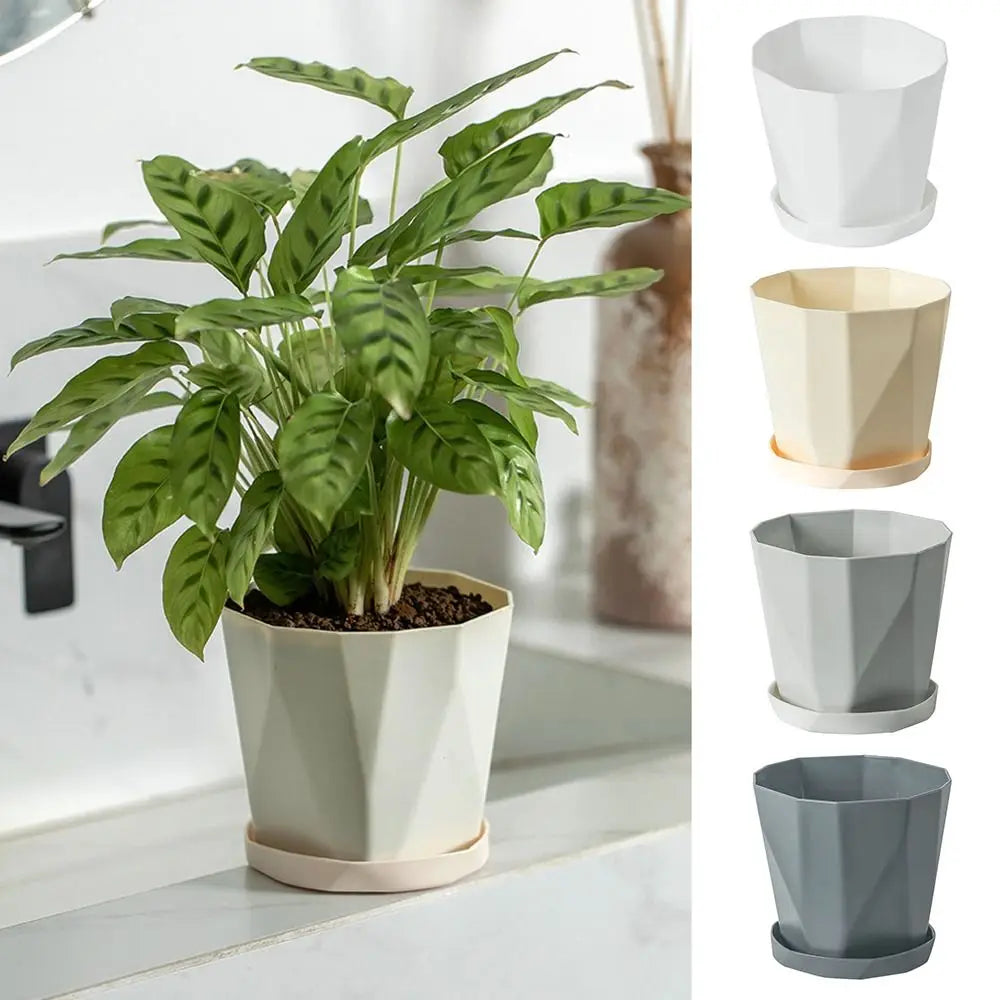 Self-Watering Planter Pot with Handle & Liner | Hydroponic