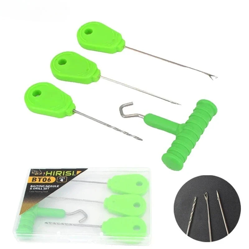 4PCS Carp Fishing Bait Needle Tool Set with Storage Box