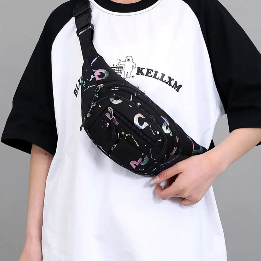 Women's Sport Waist Bag – Multi-Compartment Crossbody