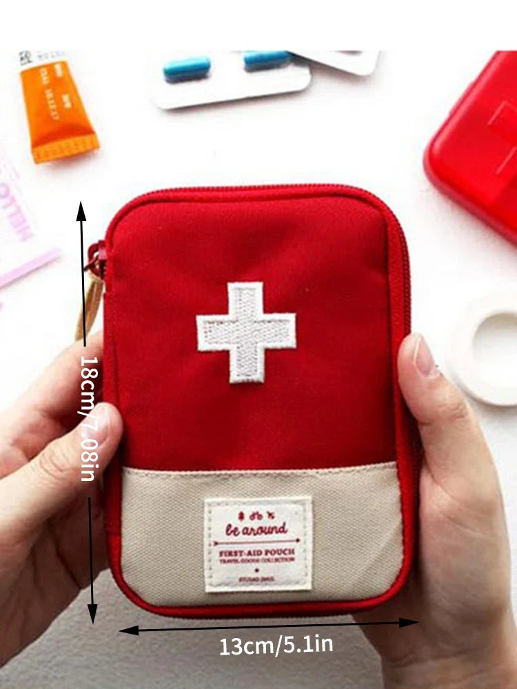 Mini Portable First Aid Kit Pouch | Macaron Medicine Bag