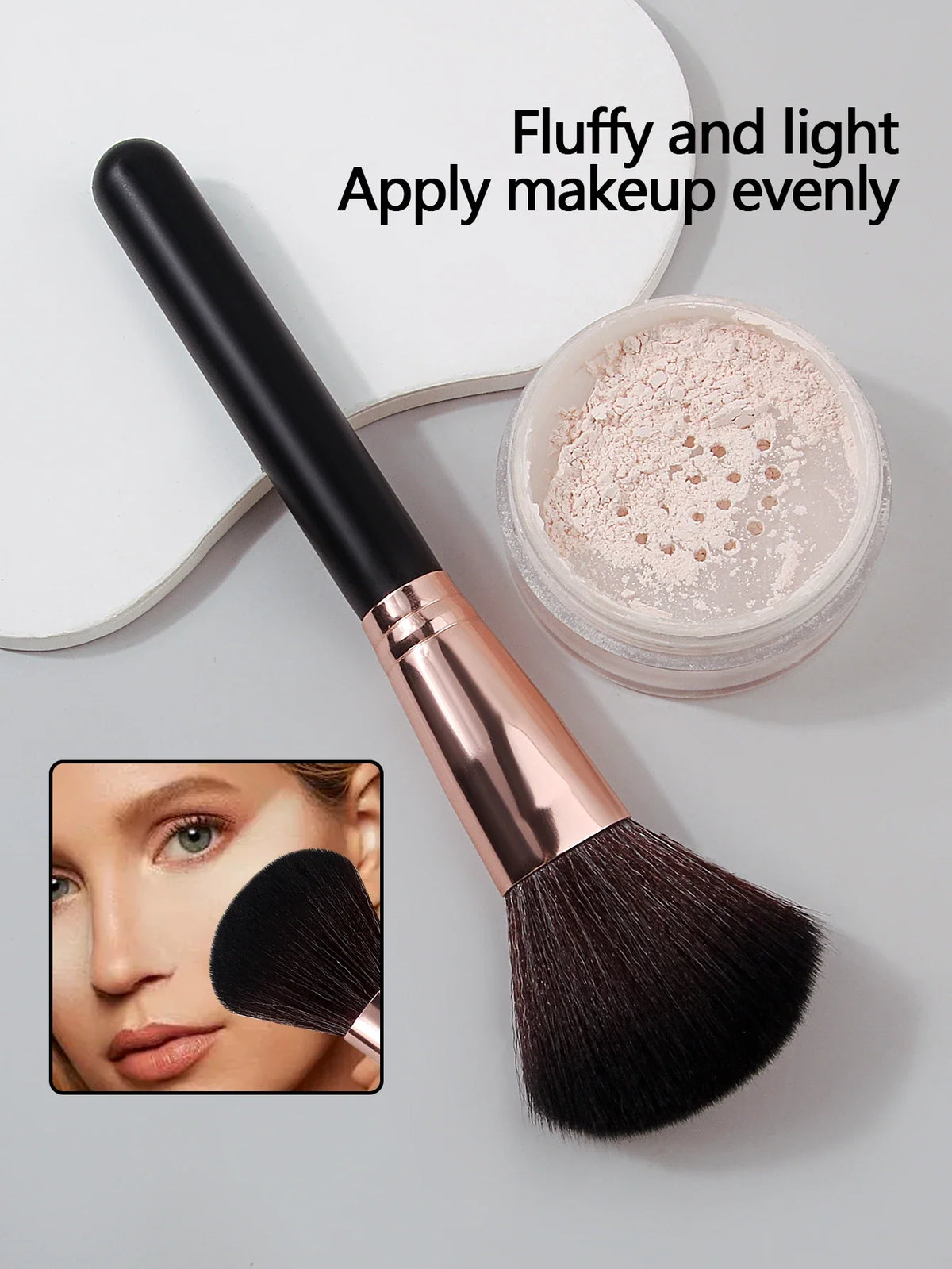 Soft Loose Powder Brush – Blush & Contour Makeup Brush