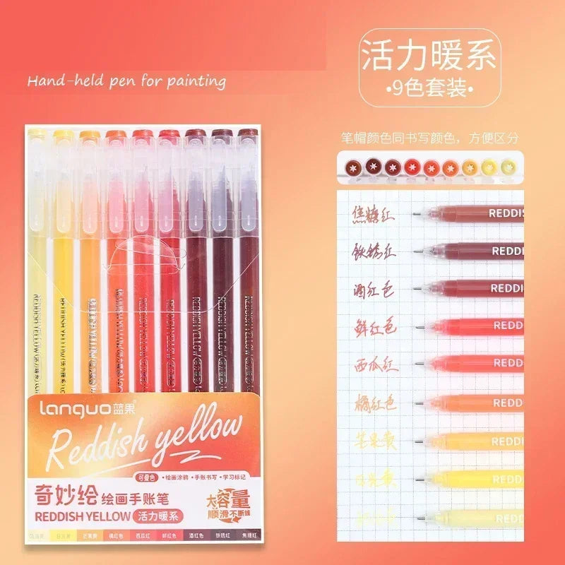 Glitter Gel Pen Set 162 Colors – 0.5mm & 1.0mm Art Pens