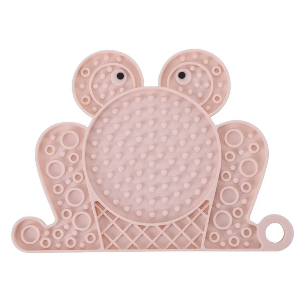 Silicone Slow Feeder Lick Mat – Frog & Fish Shape for Dogs