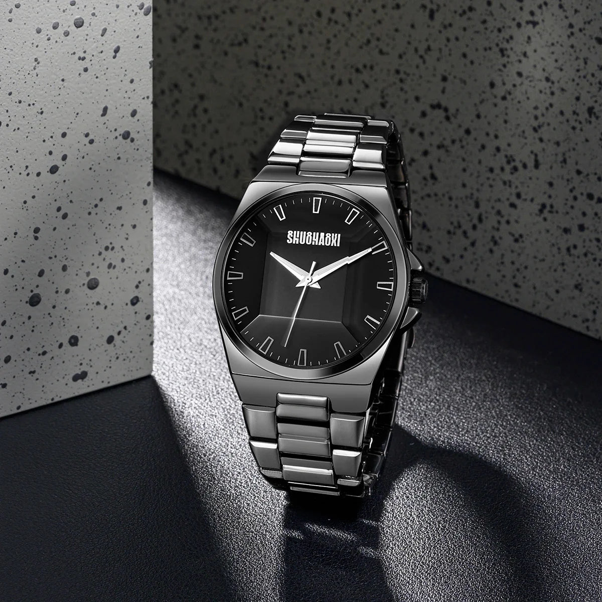 REBIRTH Men's Stainless Steel Quartz Watch – Waterproof
