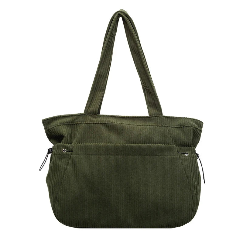 Women's Large Capacity Corduroy Tote Shoulder Bag | Nixie