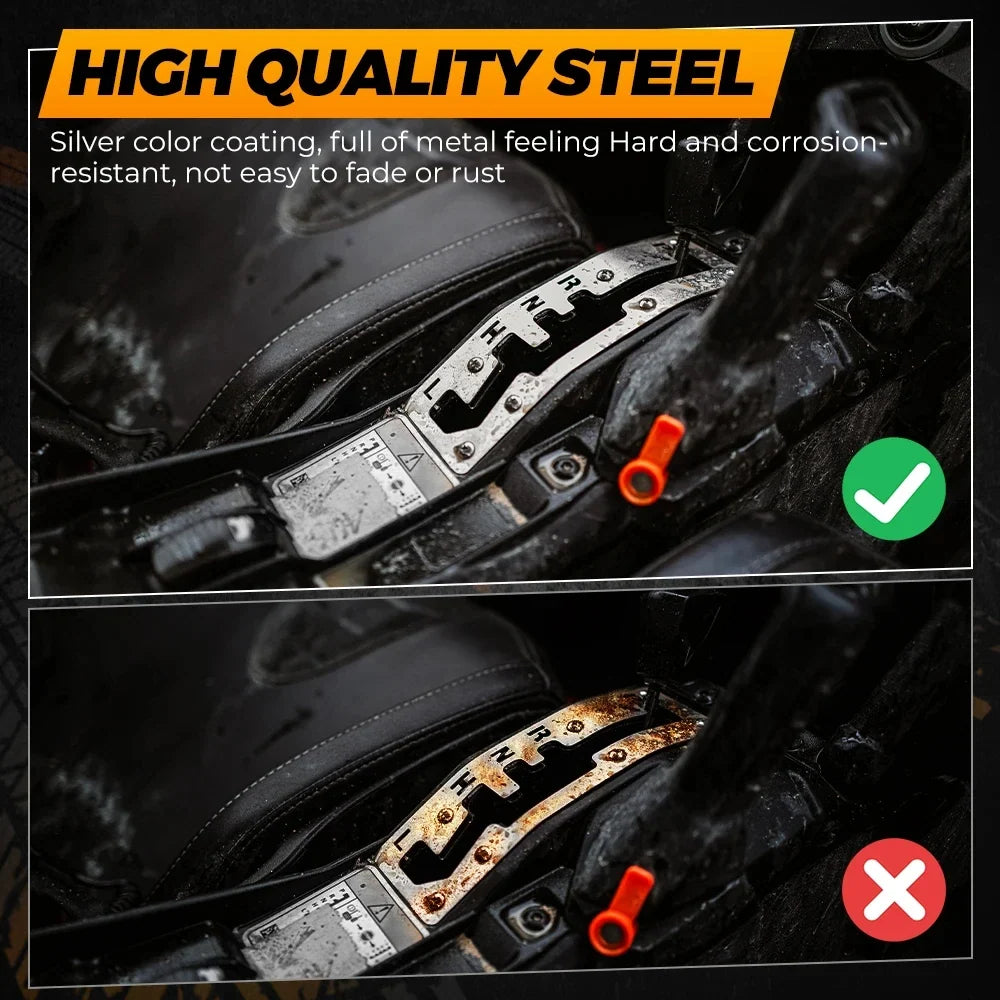 Stainless Steel Shift Gate Plate – Can-Am Maverick X3 2017-2025