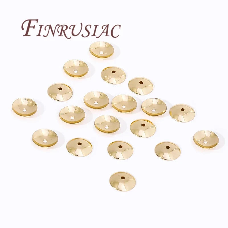 18K/14K Gold Plated Flower Bead Caps – DIY Jewelry Spacers