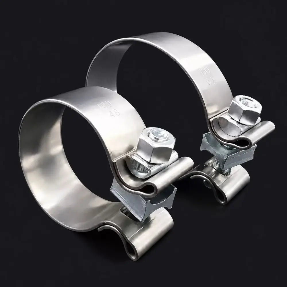Stainless Steel Exhaust Pipe Clamp 40–76mm Universal Ferrule