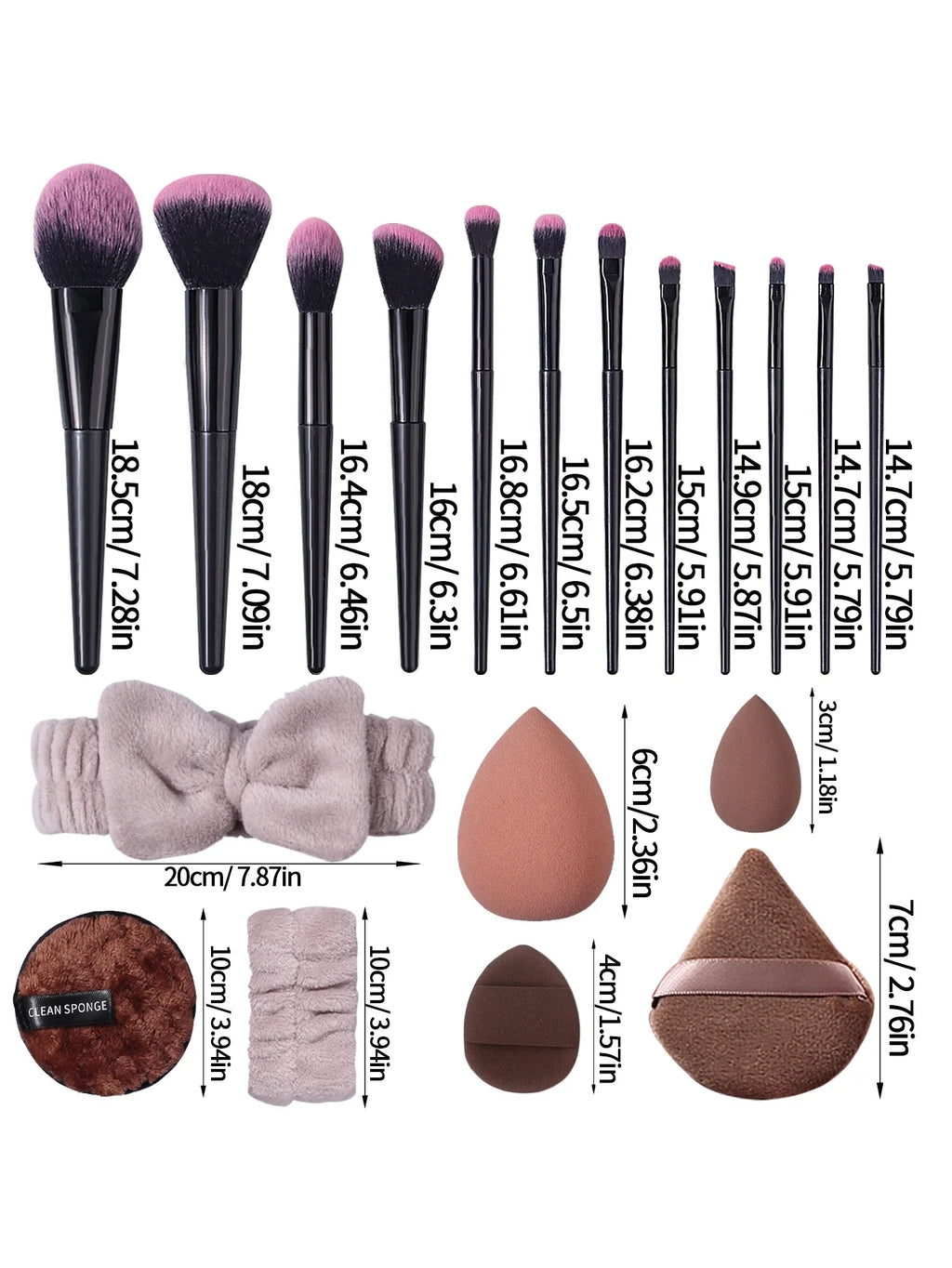 32-Piece Professional Makeup Brush & Beauty Tool Set