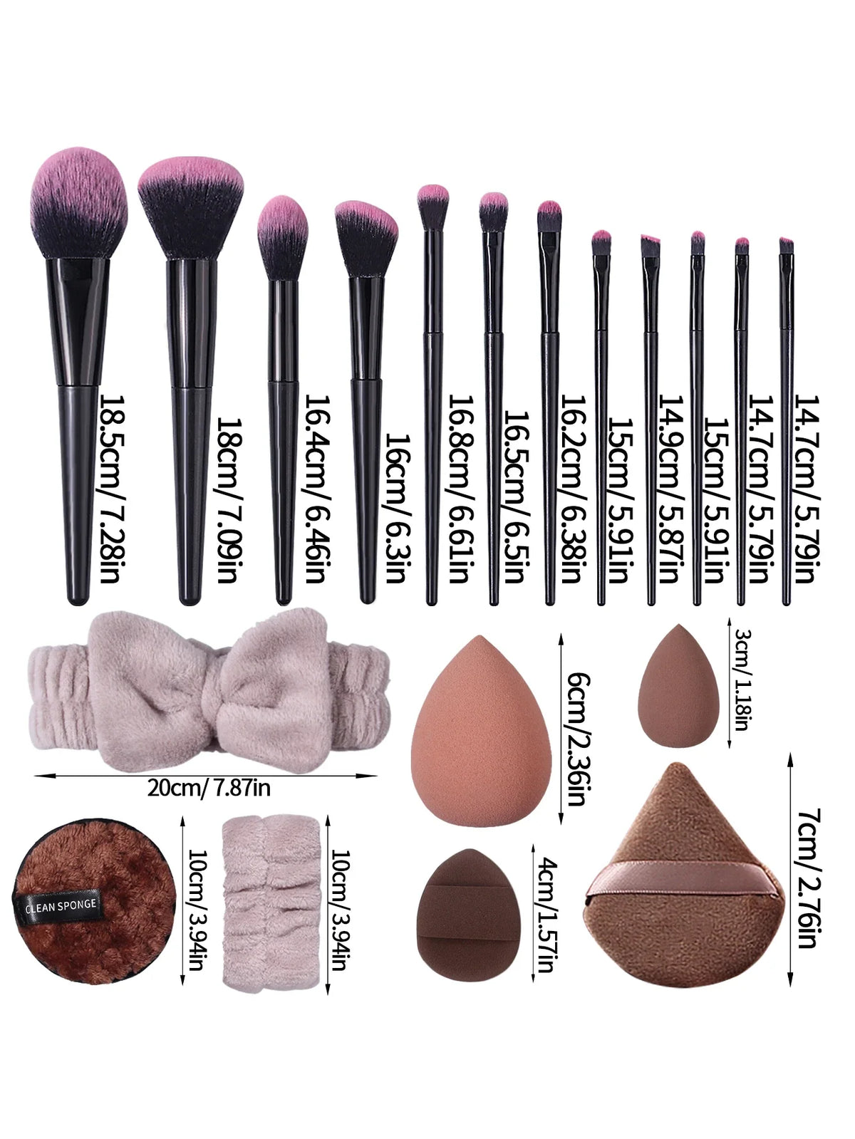 32-Piece Professional Makeup Brush & Beauty Tool Set